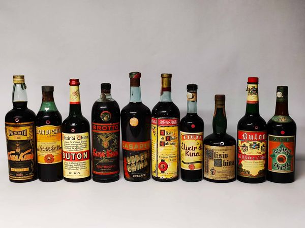 Pizzolotto, Bardi, Buton, Brotto, Casareni, Massagli, Ciuti, Branca, Ape, Elixir China  - Asta Whisky & Co. - Associazione Nazionale - Case d'Asta italiane