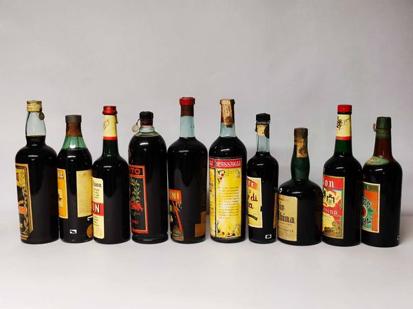 Pizzolotto, Bardi, Buton, Brotto, Casareni, Massagli, Ciuti, Branca, Ape, Elixir China  - Asta Whisky & Co. - Associazione Nazionale - Case d'Asta italiane