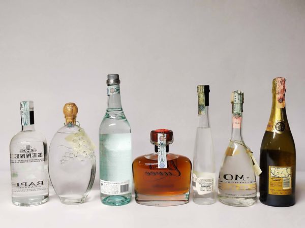 Psenneh, B. Nardini, Bonollo, Uve, Franciacorta, Tosolini, Serafini, Grappa  - Asta Whisky & Co. - Associazione Nazionale - Case d'Asta italiane