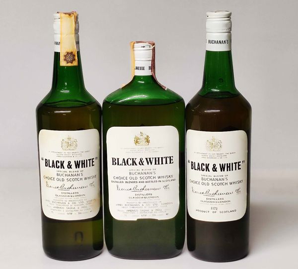 Black & White, Scoth Whisky  - Asta Whisky & Co. - Associazione Nazionale - Case d'Asta italiane