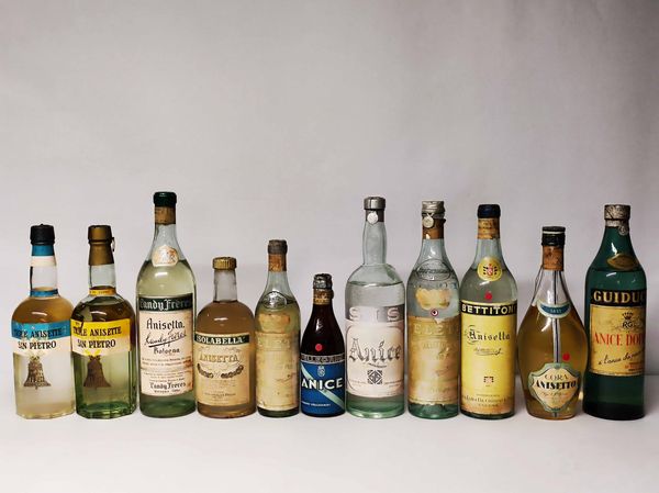 Anisette, Collezione Italiana  - Asta Whisky & Co. - Associazione Nazionale - Case d'Asta italiane