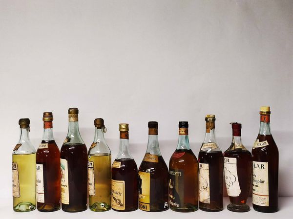 Buton, Fogolar, Barker, Bettitoni, Sarti, Cognac e Brandy Italiani  - Asta Whisky & Co. - Associazione Nazionale - Case d'Asta italiane