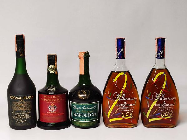 Frapin, Prince Hubert, Napoleon, Courvoisier, Cognac  - Asta Whisky & Co. - Associazione Nazionale - Case d'Asta italiane