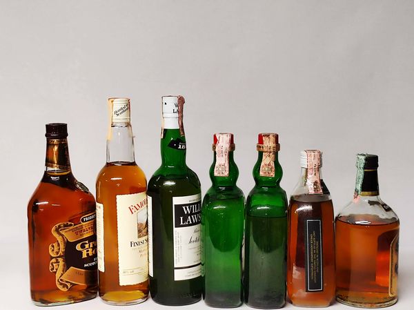 Grant's, Famous Grouse, William Lawson's, Gold Star, Clan Campbell, Old Story, Scoth Whisky  - Asta Whisky & Co. - Associazione Nazionale - Case d'Asta italiane