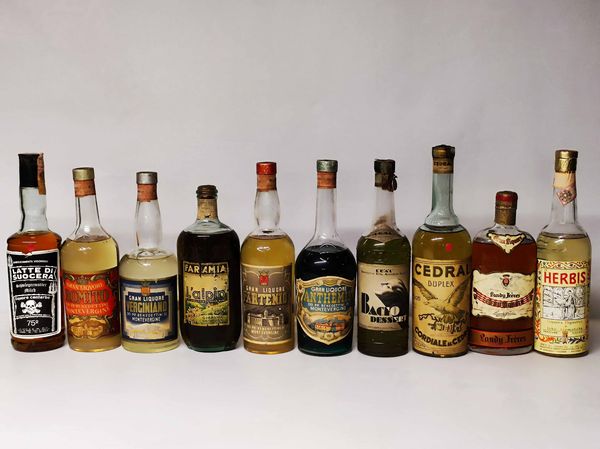 Liquori MIsti, Italiani  - Asta Whisky & Co. - Associazione Nazionale - Case d'Asta italiane