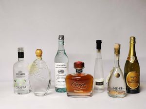 Psenneh, B. Nardini, Bonollo, Uve, Franciacorta, Tosolini, Serafini, Grappa  - Asta Whisky & Co. - Associazione Nazionale - Case d'Asta italiane