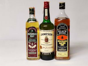 Bushmills, Jameson, Black Bush, Irish Whiskey  - Asta Whisky & Co. - Associazione Nazionale - Case d'Asta italiane