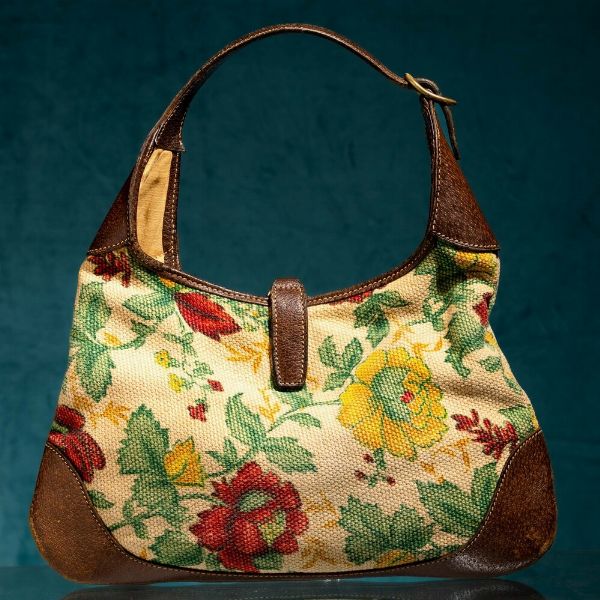 Gucci Borsa hobo vintage Jackie Flora  - Asta Luxury Vintage e Penne da Collezione - Associazione Nazionale - Case d'Asta italiane