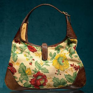 Gucci Borsa hobo vintage Jackie Flora  - Asta Luxury Vintage e Penne da Collezione - Associazione Nazionale - Case d'Asta italiane