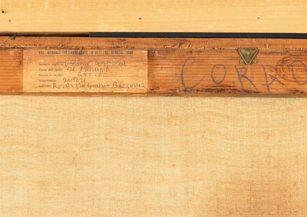 ANTONIO CORPORA : Il principio  - Asta Arte Moderna e Contemporanea - Associazione Nazionale - Case d'Asta italiane