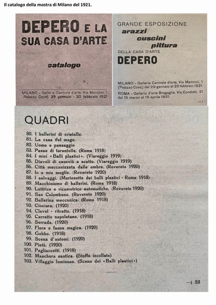 FORTUNATO DEPERO : Pagliaccetti  - Asta Arte Moderna e Contemporanea - Associazione Nazionale - Case d'Asta italiane