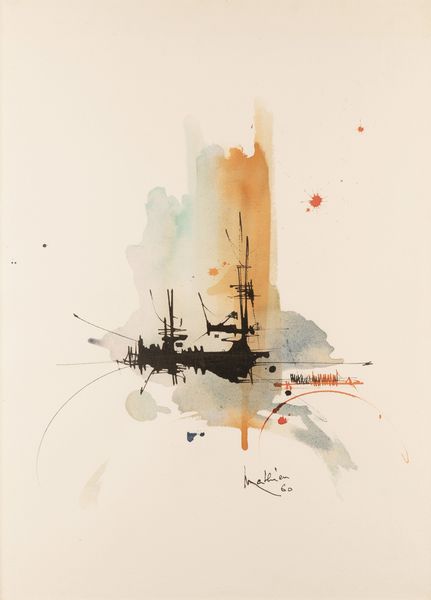 Georges Mathieu : Composizione  - Asta Arte Moderna e Contemporanea - Associazione Nazionale - Case d'Asta italiane