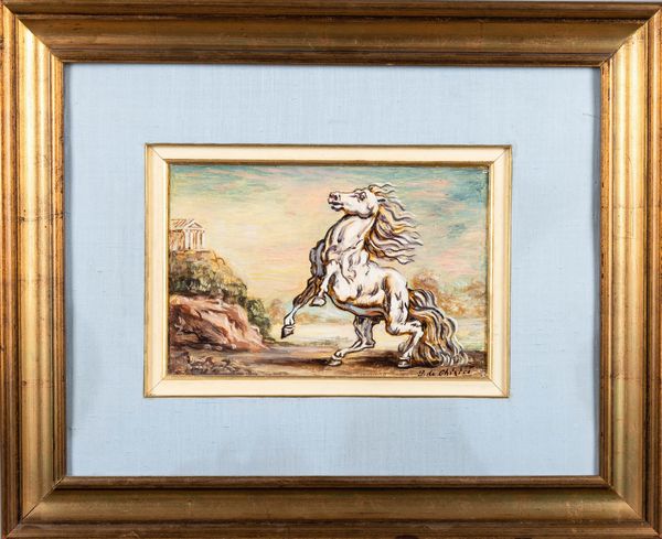 Giorgio de Chirico : Cavallo impennato  - Asta Arte Moderna e Contemporanea - Associazione Nazionale - Case d'Asta italiane