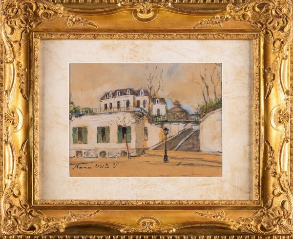 Maurice Utrillo : Pont de l'Avenue de Saint-Ouen  - Asta Arte Moderna e Contemporanea - Associazione Nazionale - Case d'Asta italiane