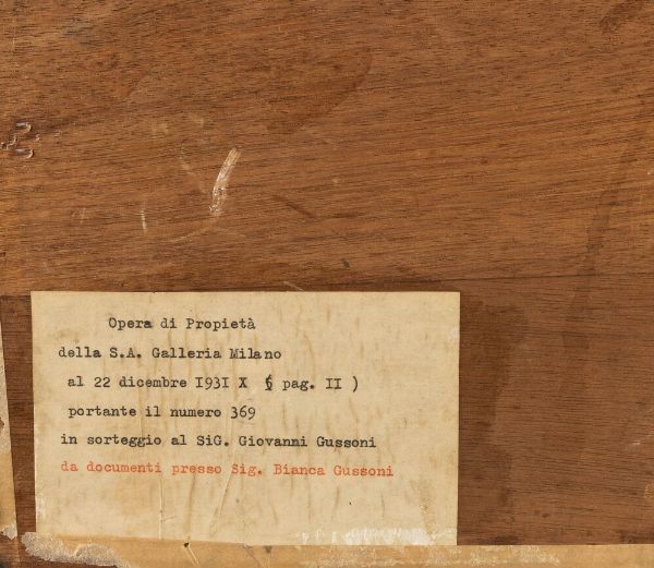 Mario Sironi : Paesaggio con montagne e albero (L'albero nella valle)  - Asta Arte Moderna e Contemporanea - Associazione Nazionale - Case d'Asta italiane