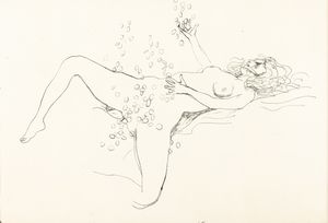 Renato Guttuso - Studio per Danae