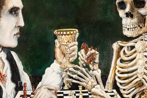 Bruno Caruso : Partita a scacchi  - Asta Arte Moderna e Contemporanea - Associazione Nazionale - Case d'Asta italiane