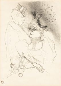 Henri de Toulouse-Lautrec - Mademoiselle Lender et Baron