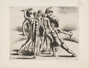 Giorgio de Chirico - Combattimento dei gladiatori