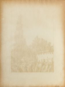 Giorgio Morandi : Paesaggio con il grande pioppo  - Asta Arte Moderna e Contemporanea - Associazione Nazionale - Case d'Asta italiane