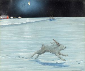 William Kurelek - A Prairie Winters night