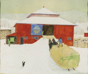William Kurelek - A grey winter day in the central provinces
