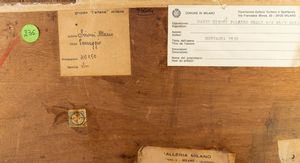 Mario Sironi : Paesaggio con montagne e albero (L'albero nella valle)  - Asta Arte Moderna e Contemporanea - Associazione Nazionale - Case d'Asta italiane