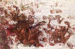 Hermann Nitsch - Senza titolo (Action painting)