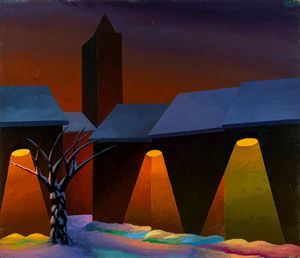 Salvo - Paesaggio con tre fari