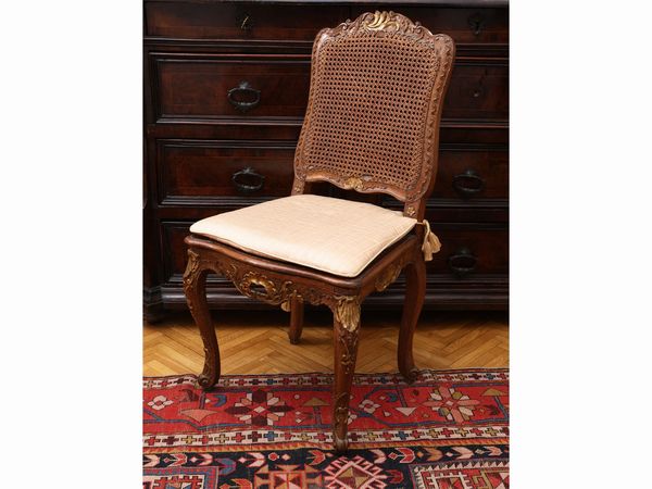 Serie di sei sedie in noce  - Asta Una casa al Ponte Vecchio - Associazione Nazionale - Case d'Asta italiane