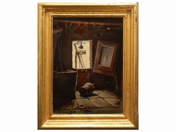 Paesaggi e Scene campestri  - Asta Una casa al Ponte Vecchio - Associazione Nazionale - Case d'Asta italiane