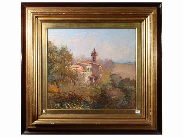 Giorgio Luxardo : Chiesina di Crespina  - Asta Una casa al Ponte Vecchio - Associazione Nazionale - Case d'Asta italiane