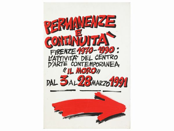 Vinicio Berti : Permanenze e Continuit Firenze 1970-1990  - Asta Una casa al Ponte Vecchio - Associazione Nazionale - Case d'Asta italiane