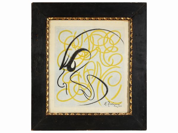 Scuola dell'Est Europa della fine del XIX/inizio del XX sec : Scultore Sguanci 1919  - Asta Una casa al Ponte Vecchio - Associazione Nazionale - Case d'Asta italiane