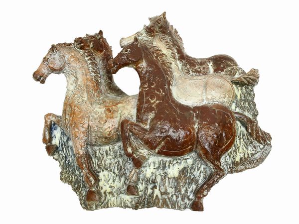 Giancarlo Piani : Cavalli  - Asta Una casa al Ponte Vecchio - Associazione Nazionale - Case d'Asta italiane