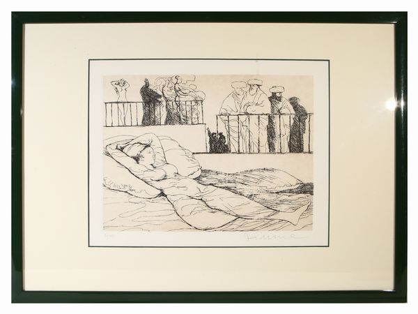 Lotto di grafica: Salvatore Fiume, Giovanni Romagnoli e Marcello Muccini  - Asta Una casa al Ponte Vecchio - Associazione Nazionale - Case d'Asta italiane