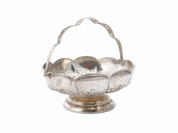 Cestino in argento  - Asta Una casa al Ponte Vecchio - Associazione Nazionale - Case d'Asta italiane