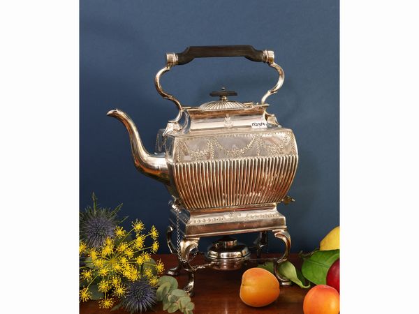 Samovar in metallo argentato, Philip Asheerry & Sons  - Asta Una casa al Ponte Vecchio - Associazione Nazionale - Case d'Asta italiane