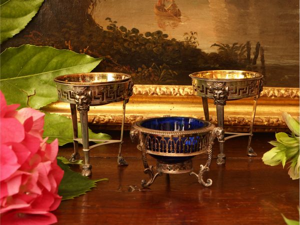 Coppia di saliere in argento  - Asta Una casa al Ponte Vecchio - Associazione Nazionale - Case d'Asta italiane