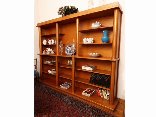 Libreria a giorno in ciliegio, Paolo Casa  - Asta Una casa al Ponte Vecchio - Associazione Nazionale - Case d'Asta italiane