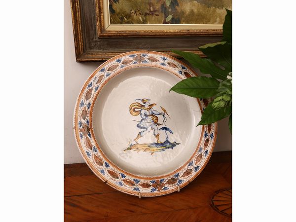 Piatto da parata in maiolica  - Asta Una casa al Ponte Vecchio - Associazione Nazionale - Case d'Asta italiane