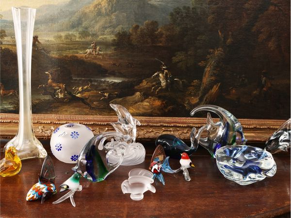 Assortimento di curiosit� in vetro e cristallo  - Asta Una casa al Ponte Vecchio - Associazione Nazionale - Case d'Asta italiane