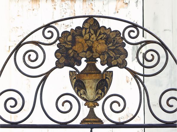 Letto in ferro battuto  - Asta Una casa al Ponte Vecchio - Associazione Nazionale - Case d'Asta italiane