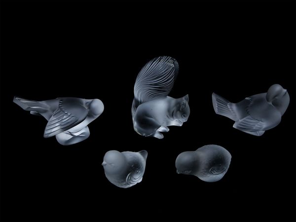 Cinque figure in cristallo  - Asta Una casa al Ponte Vecchio - Associazione Nazionale - Case d'Asta italiane