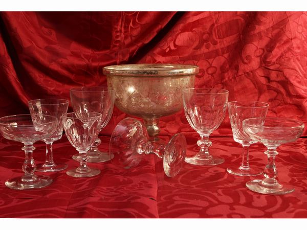 Miscellanea di calici da aperitivo in cristallo  - Asta Una casa al Ponte Vecchio - Associazione Nazionale - Case d'Asta italiane