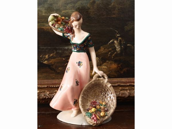 Figura in ceramica, EPF  - Asta Una casa al Ponte Vecchio - Associazione Nazionale - Case d'Asta italiane