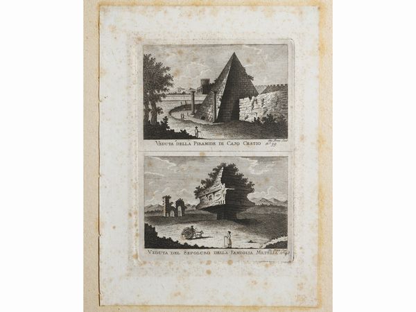 Vedute di Roma  - Asta Una casa al Ponte Vecchio - Associazione Nazionale - Case d'Asta italiane