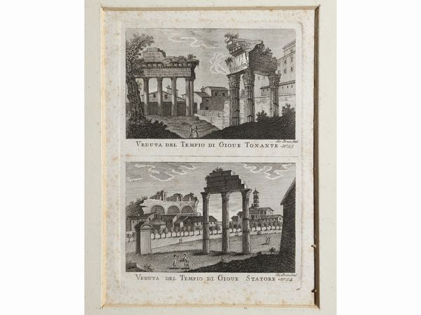 Vedute di Roma  - Asta Una casa al Ponte Vecchio - Associazione Nazionale - Case d'Asta italiane