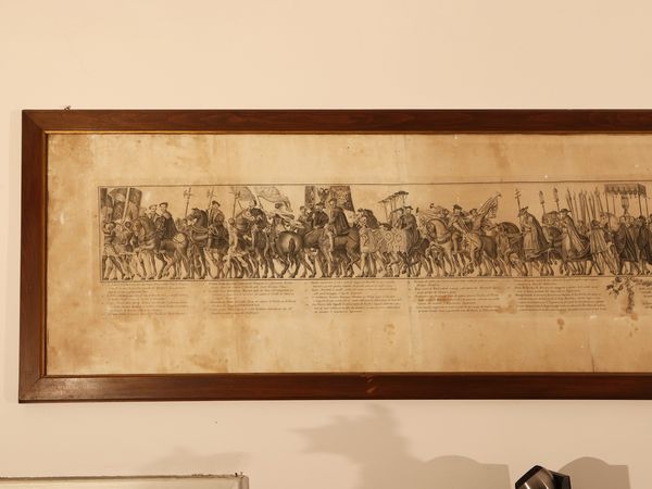 Gioacchino Filidoni Romani : Cavalcata per l'incoronazione di Carlo V  - Asta Una casa al Ponte Vecchio - Associazione Nazionale - Case d'Asta italiane
