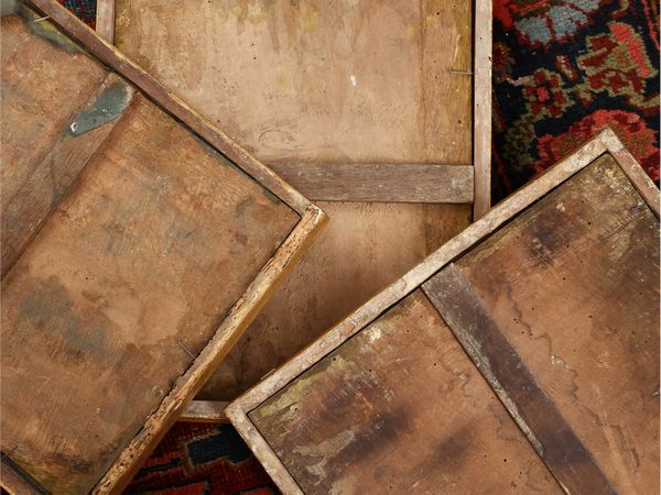 Scuola veneta del XVIII secolo : Personaggi settecenteschi  - Asta Una casa al Ponte Vecchio - Associazione Nazionale - Case d'Asta italiane